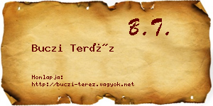 Buczi Teréz névjegykártya